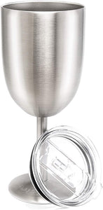 Copa Acero Inoxidable Vino 10oz Resistente, Tipo Yeti