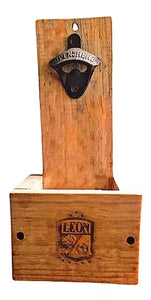 Destapador Pared Vintage Deportivo Artesanal Grabado Láser