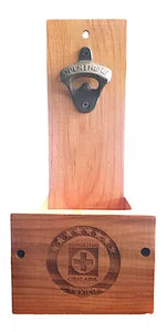 Destapador Pared Vintage Deportivo Artesanal Grabado Láser