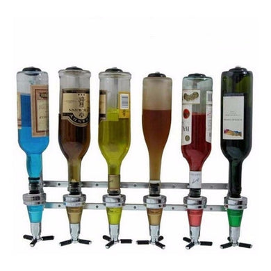 Dispensador Licor De 6 Botellas Pared