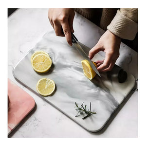 Tablas Para Picar Alimentos Ceramica Mármol Juego 2pz Cocina