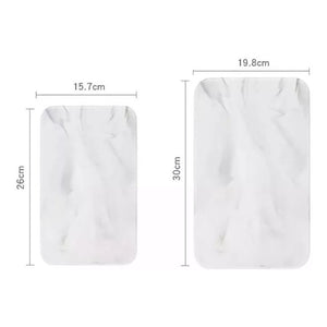 Tablas Para Picar Alimentos Ceramica Mármol Juego 2pz Cocina