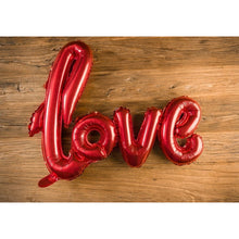 Globo Metalico Novios Love Amor Xl 85x60 Cm Rojo