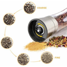 Pimientero Molino Sal De Grano Pimienta Especias Cristal 2pz