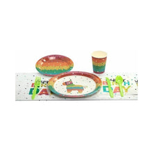 Set De Fiesta Decoración Piñata 16 Personas 114pz Colores